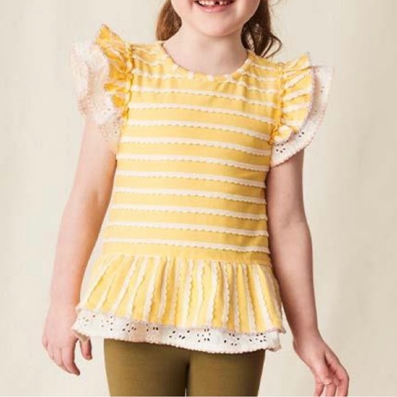 NWT Matilda Jane Enchanted Garden Sunkissed Knit Girls Top - Picture 3 of 4